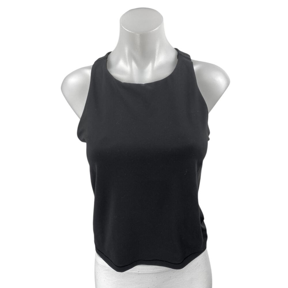 Athleta Women's Black Sleeveless Cutout Back Activewear Fitness Tank Top Size M